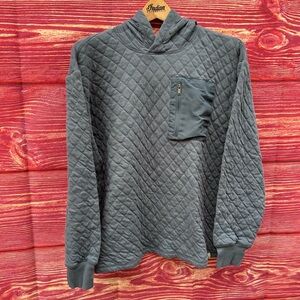 Lake & Trail men’s xl blue Quilted pullover hoodie sweatshirt